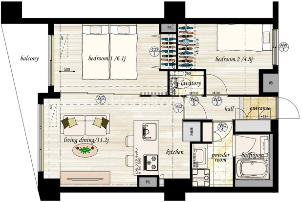 2LDK
