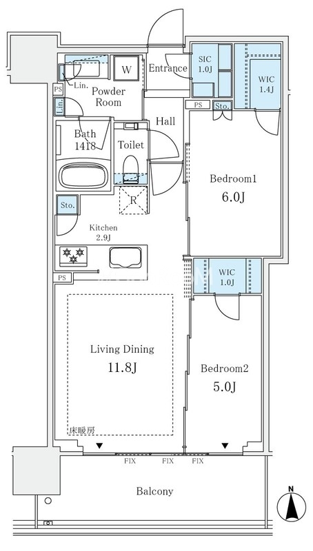 2LDK