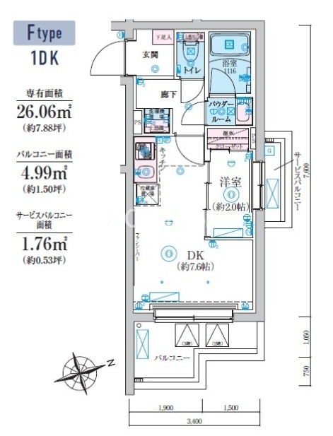1DK