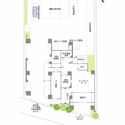 
									シェフルール文京茗荷谷 配置図